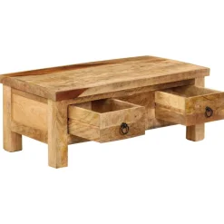 vidaXL Salontafel 90x45x35 cm massief mangohout