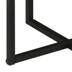 vidaXL Salontafel 35x35x30 cm massief acaciahout en ijzer