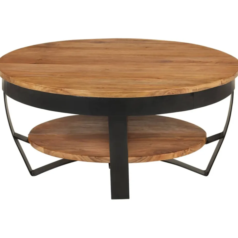 vidaXL Salontafel 65x65x32 cm massief acaciahout