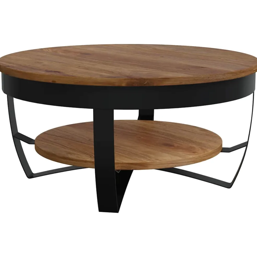 vidaXL Salontafel 65x65x32 cm massief acaciahout