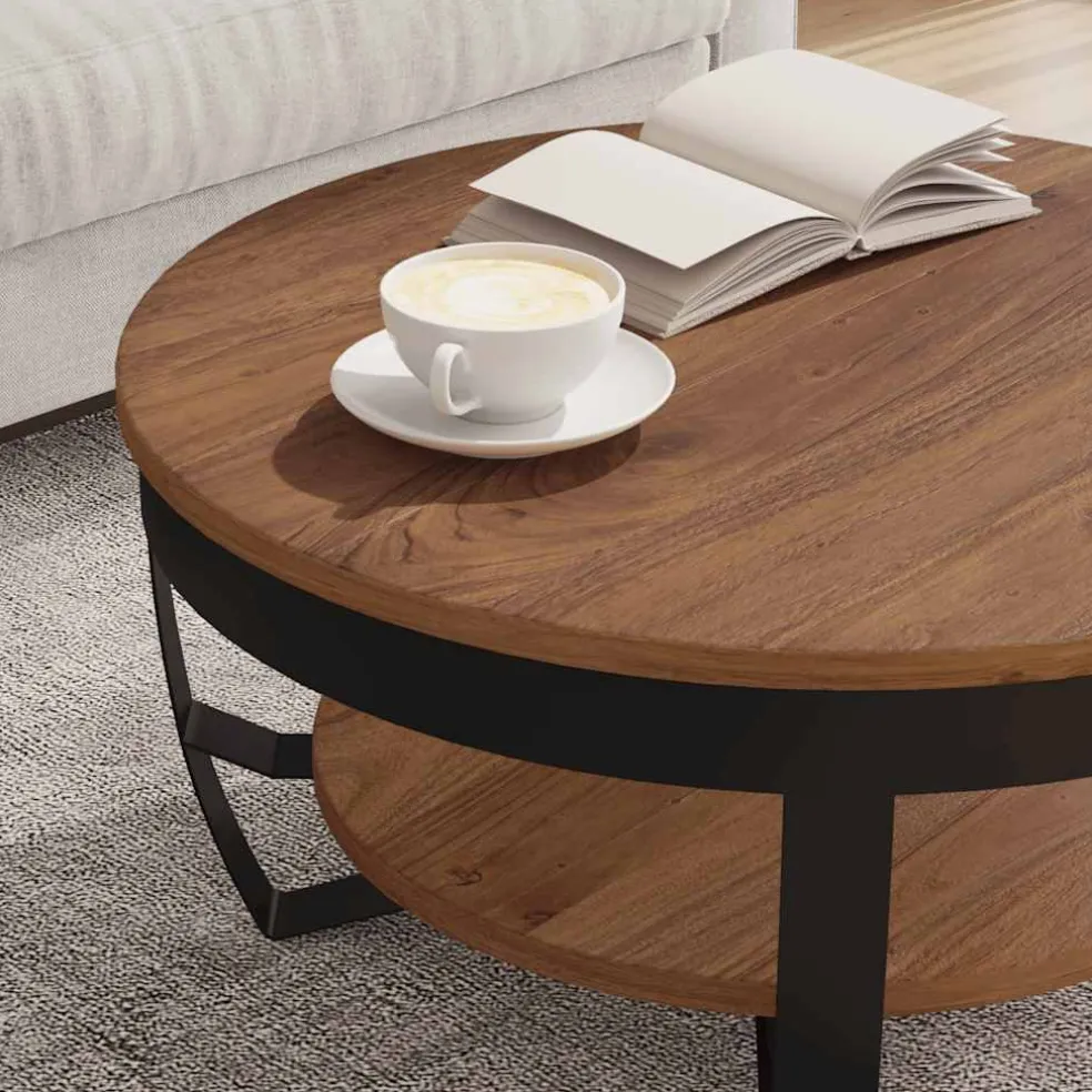 vidaXL Salontafel 65x65x32 cm massief acaciahout