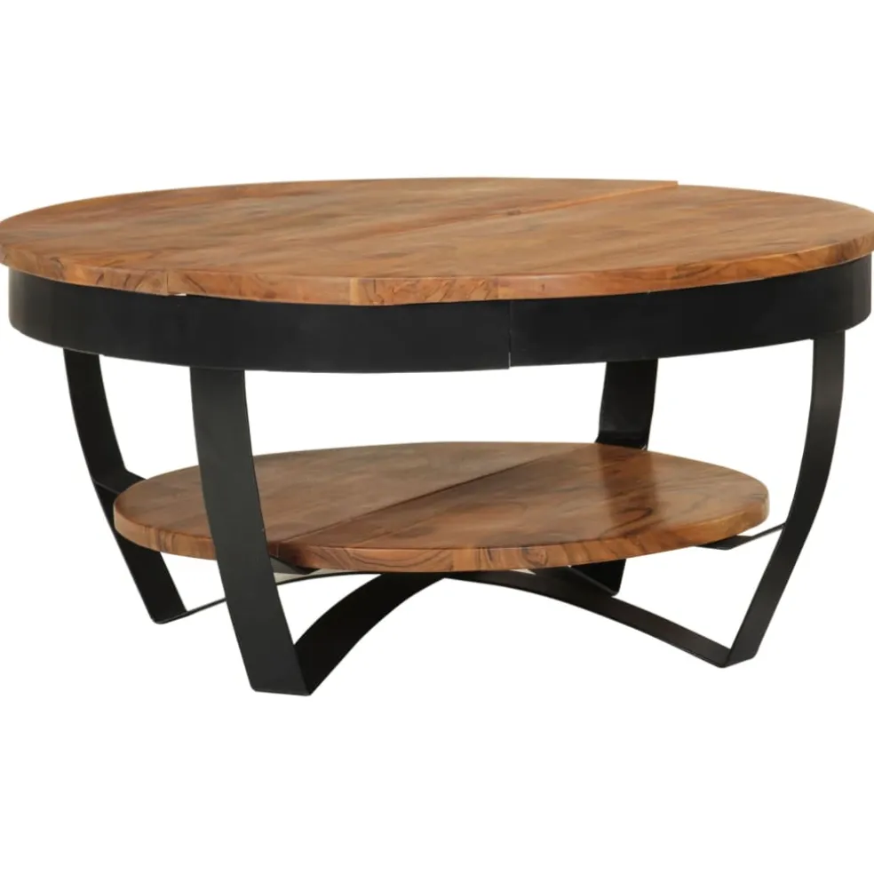 vidaXL Salontafel 65x65x32 cm massief acaciahout