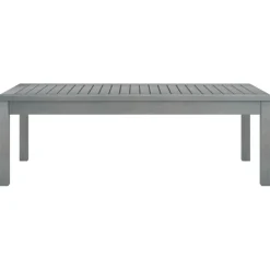 vidaXL Salontafel 100x50x33 cm massief acaciahout grijs