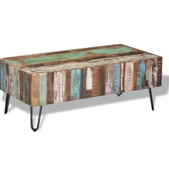 vidaXL Salontafel 100x50x38 cm massief gerecycled hout