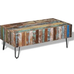 vidaXL Salontafel 100x50x38 cm massief gerecycled hout