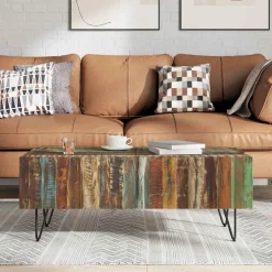 vidaXL Salontafel 100x50x38 cm massief gerecycled hout