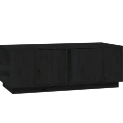 vidaXL Salontafel 110x50x40 cm massief grenenhout zwart