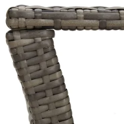 vidaXL Salontafel 100x50x40 cm poly rattan grijs