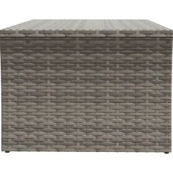 vidaXL Salontafel 100x50x40 cm poly rattan grijs