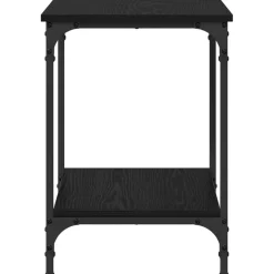 vidaXL Salontafel Zwart Eiken 40 x 40 x 55 cm Bewerkt hout