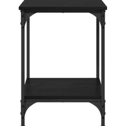 vidaXL Salontafel Zwart Eiken 40 x 40 x 55 cm Bewerkt hout