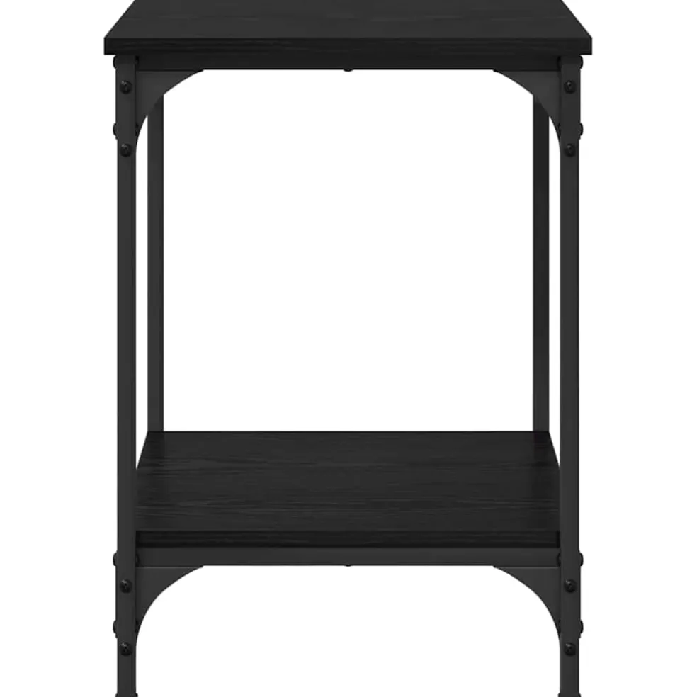 vidaXL Salontafel Zwart Eiken 40 x 40 x 55 cm Bewerkt hout