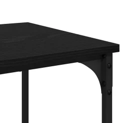 vidaXL Salontafel Zwart Eiken 40 x 40 x 55 cm Bewerkt hout