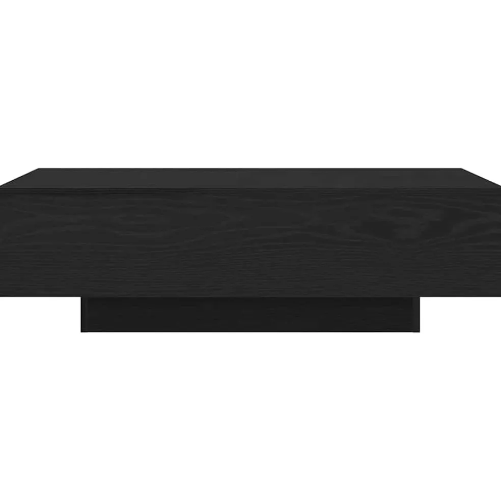 vidaXL Salontafel Zwart Eiken 100 x 49,5 x 31 cm Bewerkt hout