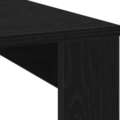vidaXL Salontafel Zwart Eiken 100 x 100 x 35 cm Bewerkt hout