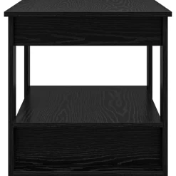 vidaXL Salontafel Zwart Eiken 72 x 50 x 50 cm Bewerkt hout