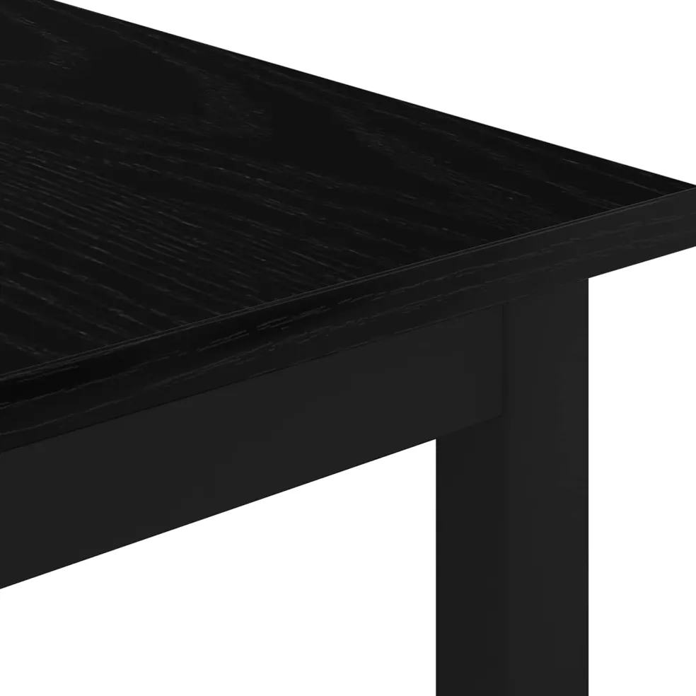vidaXL Salontafel Zwart Eiken 40 x 40 x 36 cm Bewerkt hout