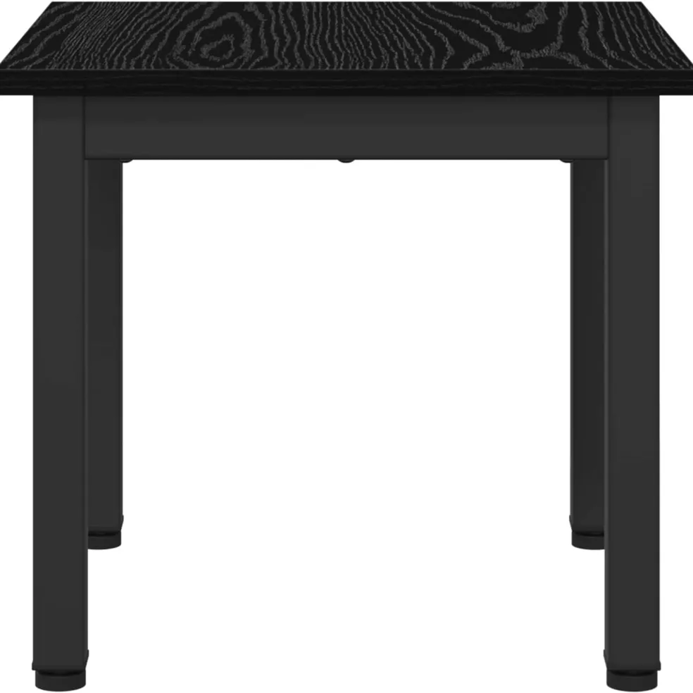vidaXL Salontafel Zwart Eiken 40 x 40 x 36 cm Bewerkt hout