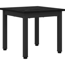 vidaXL Salontafel Zwart Eiken 40 x 40 x 36 cm Bewerkt hout