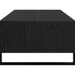vidaXL Salontafel Zwart Eiken 104 x 60 x 35 cm Bewerkt hout