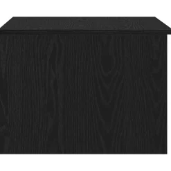 vidaXL Salontafel Zwart Eiken 50 x 50 x 36 cm Bewerkt hout