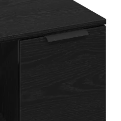 vidaXL Salontafel Zwart Eiken 50 x 50 x 36 cm Bewerkt hout