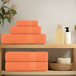 vidaXL Saunahanddoeken FROGN 2 st 80x200 cm 360 g/m² oranje
