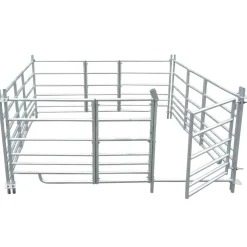 vidaXL Schaapskooi 4 panelen 183x183x92 cm gegalvaniseerd staal