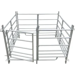 vidaXL Schaapskooi 4 panelen 137x137x92 cm gegalvaniseerd staal
