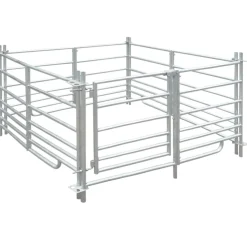vidaXL Schaapskooi 4 panelen 137x137x92 cm gegalvaniseerd staal