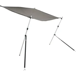vidaXL Schaduwdoek T-top 170x170x(115-183) cm antracietgrijs