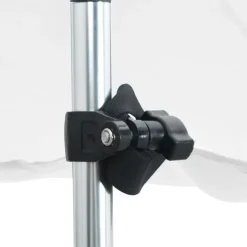vidaXL Schaduwdoek T-top 170x170x(115-183) cm wit