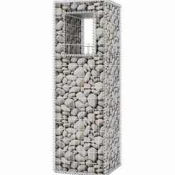 vidaXL Schanskorf palen/plantenbakken 2 st 50x50x160 cm staal