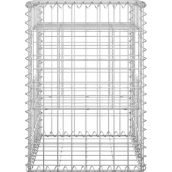 vidaXL Schanskorf palen 2 st 40x40x60 cm ijzer