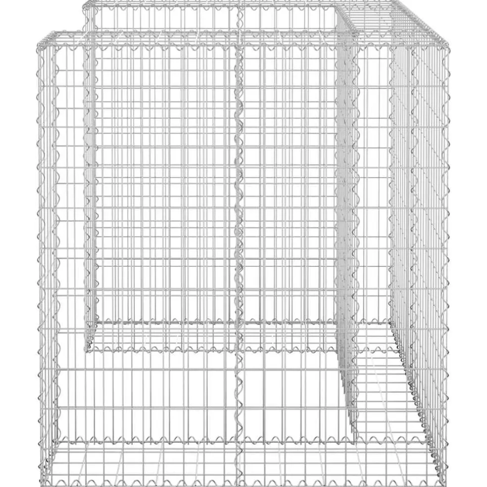 vidaXL Schanskorf voor container 110x100x110 cm gegalvaniseerd staal