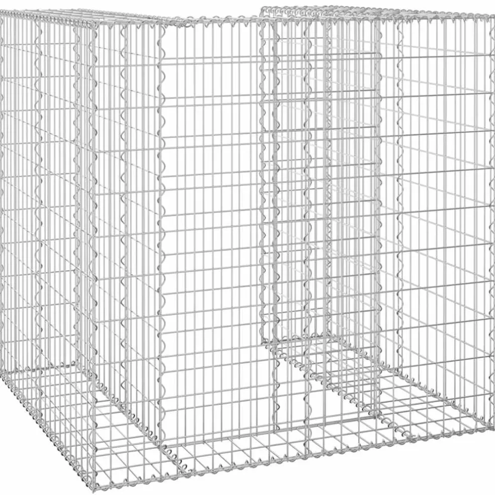 vidaXL Schanskorf voor container 110x100x110 cm gegalvaniseerd staal