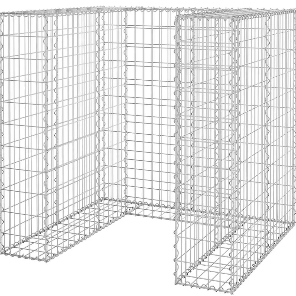 vidaXL Schanskorf voor container 110x100x110 cm gegalvaniseerd staal