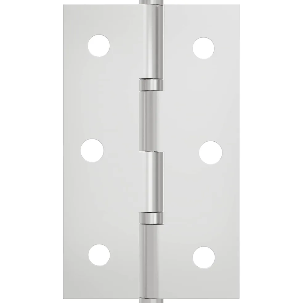 vidaXL Scharnier Effen 2 st zilver 58 x 35 x 1 mm Staal