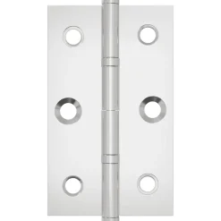 vidaXL Scharnier Effen 2 st zilver 58 x 35 x 1 mm Staal