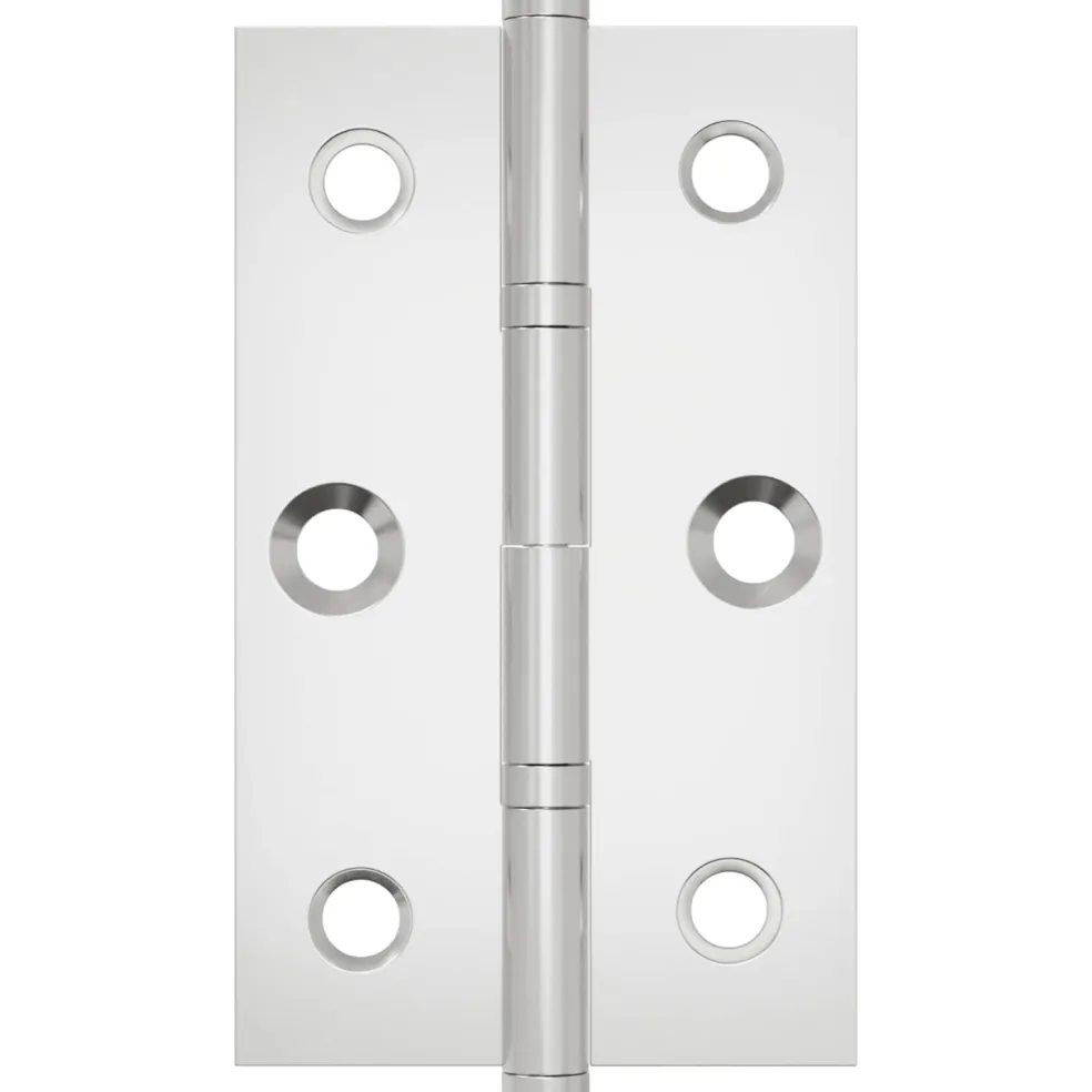 vidaXL Scharnier Effen 2 st zilver 58 x 35 x 1 mm Staal