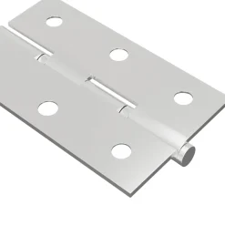 vidaXL Scharnier Effen 2 st zilver 58 x 35 x 1 mm Staal