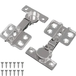 vidaXL Scharnier 2 st Nikkel 85 x 52,5 x 9,5 mm IJzer