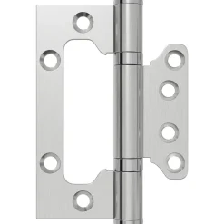 vidaXL Scharnier 4 st 100 x 75 x 13 mm zilver Staal