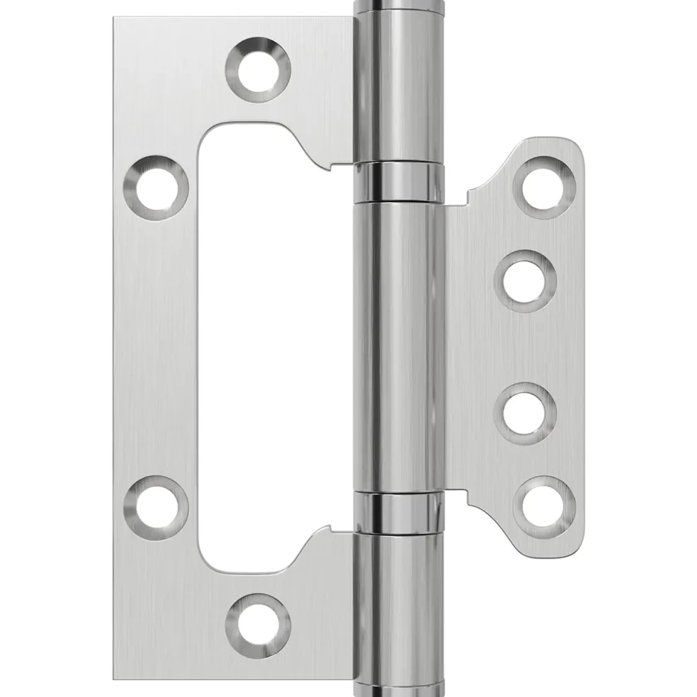 vidaXL Scharnier 4 st 100 x 75 x 13 mm zilver Staal