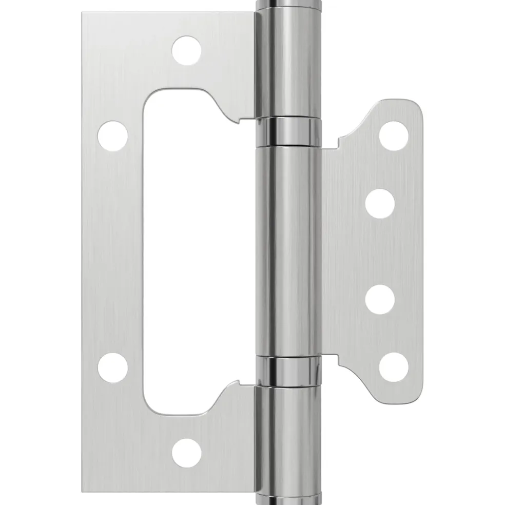 vidaXL Scharnier 4 st 100 x 75 x 13 mm zilver Staal