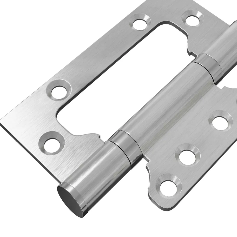 vidaXL Scharnier 4 st 100 x 75 x 13 mm zilver Staal