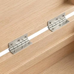 vidaXL Scharnier 12 st 44 x 31 x 5 mm zilver Staal