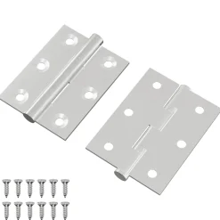vidaXL Scharnier 2 st zilver 50 x 38 x 1,3 mm Staal