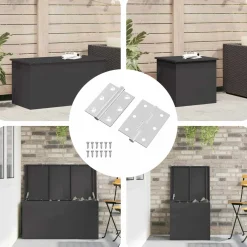 vidaXL Scharnier 2 st zilver 50 x 38 x 1,3 mm Staal