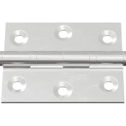 vidaXL Scharnier 2 st zilver 50 x 38 x 1,3 mm Staal